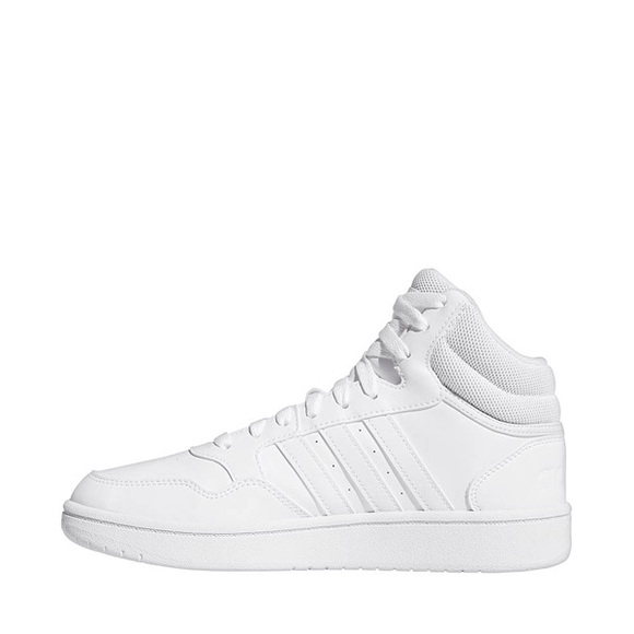 NWT Adidas Hoops 3.0 Mid Classic Shoes in Cloud White - Picture 2 of 8